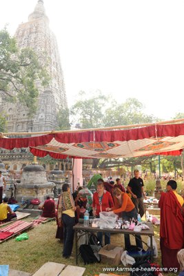 KHCP-medical tent at the Bodhi tree