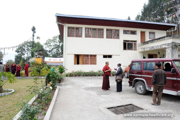 Shamarpa house with the school building in the background