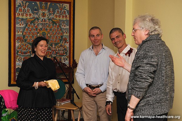 Lama Jampa Thaye donates for KHCP project