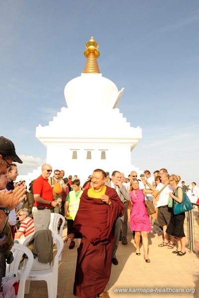 Shamar Rinpoche arrives Benalmadena