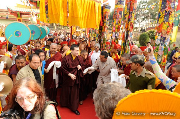 Gyalwa Karmapa Trinley Thaye Dorje arrival