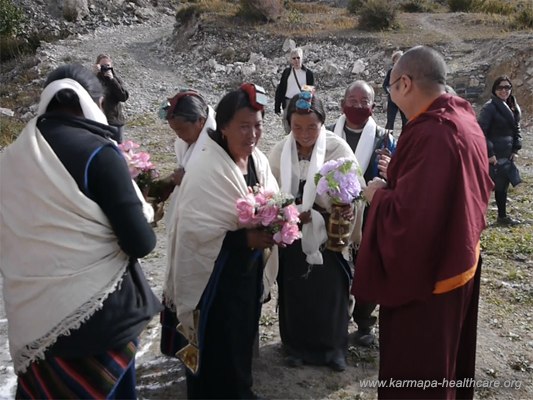 We arrive with Shangpa Rinpoche