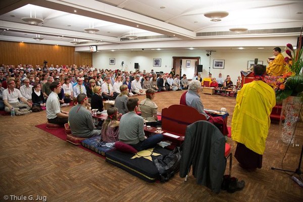 Karmapa gives a 2-day Gyalwa Gyamtso initiation