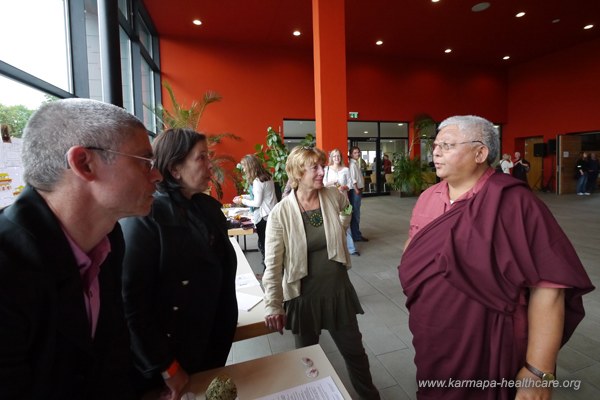 Jigme Rinpoche visits our information desk