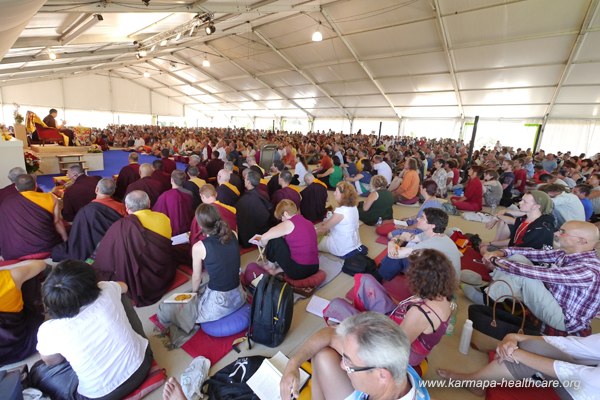 Gyalwa Karmapa is teaching