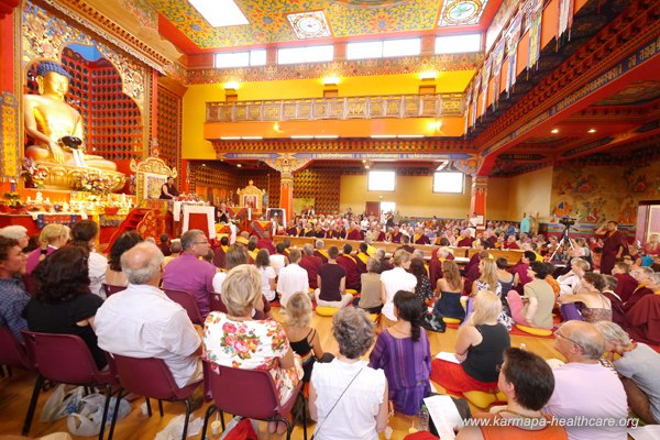 Welcome ceremony with Gyalwa Karmapa