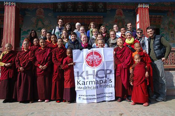Group photo with the nuns of Sherab Gyaltsen Rinpoche