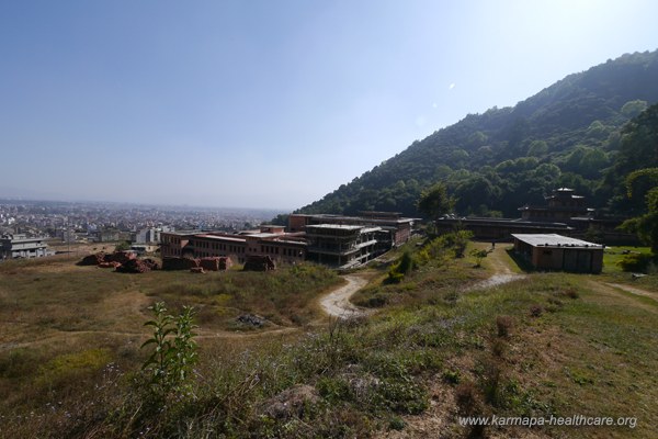 The whole construction complex of the retreat center of Shamar Rinpoche