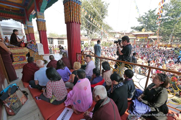 About 2500 people attended the Chenrezig initiation