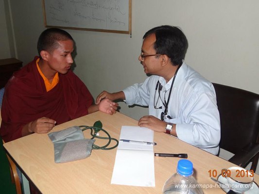 checkups of all monks