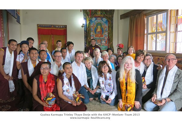Gyalwa Karmapa and the medical team 12 nations