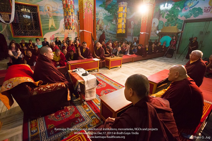 Gyalwa Karmapa called all directors for works meeting
