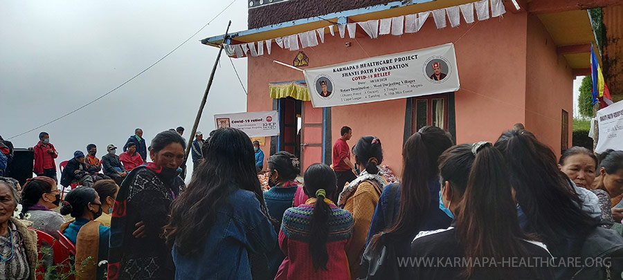 COVID19-relief campaign of KHCP and Diwakar Buddhist Academy Kalimpong (Shedra)