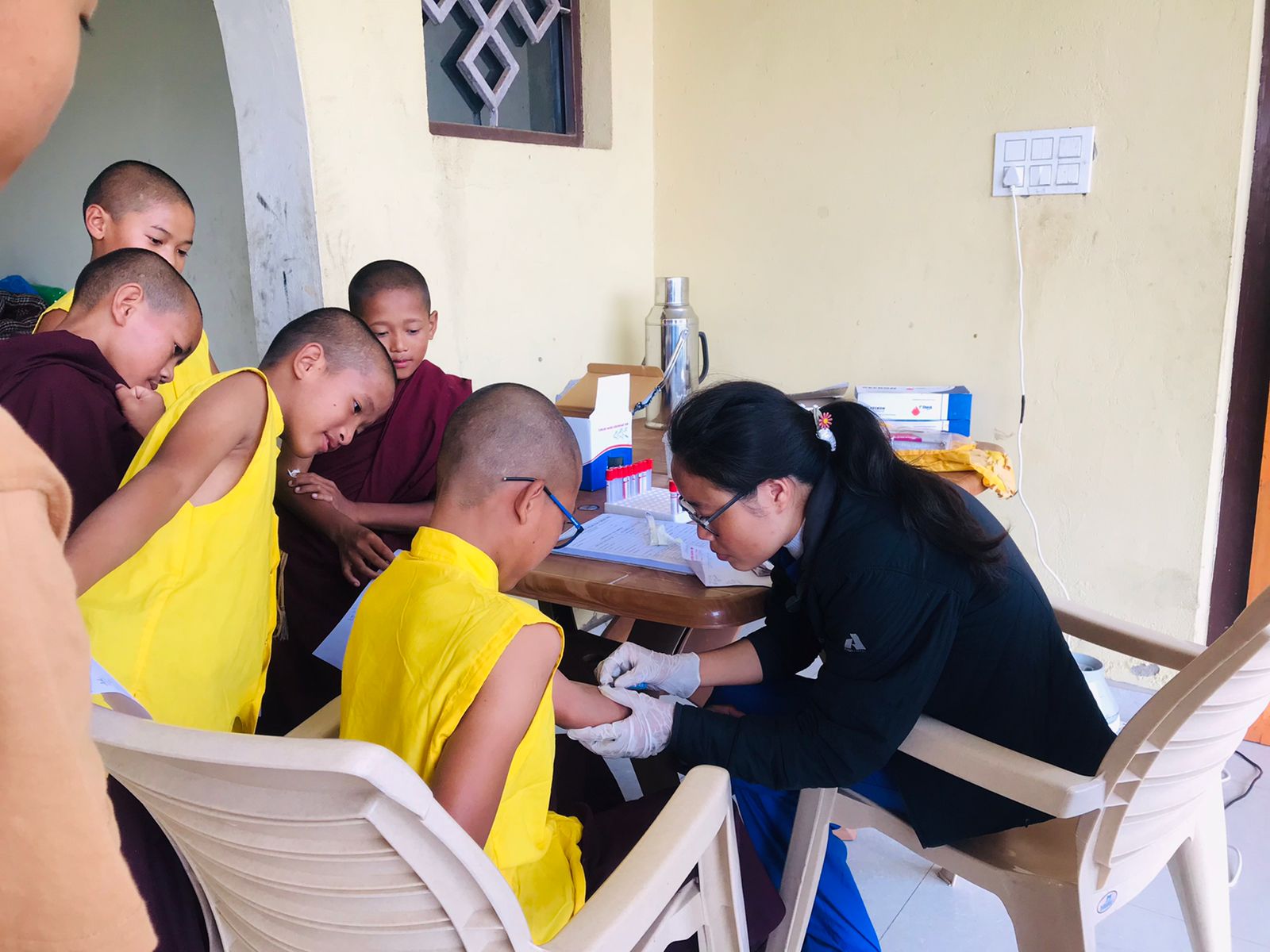 KHCP Medicalcamp at Dhargye Chokhor Ling Monastery Bodhgaya