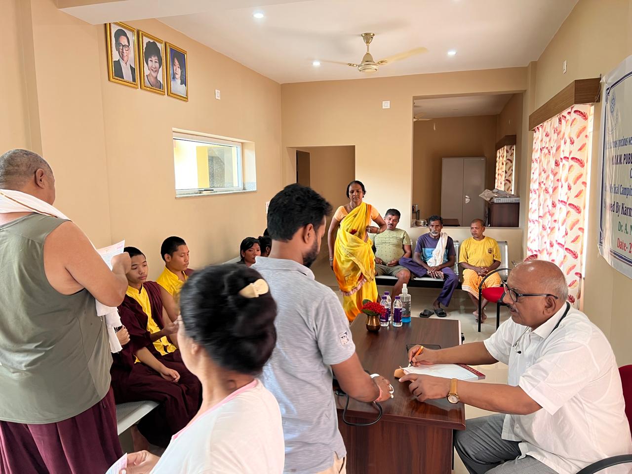 KHCP Medicalcamp at Dhargye Chokhor Ling Monastery Bodhgaya