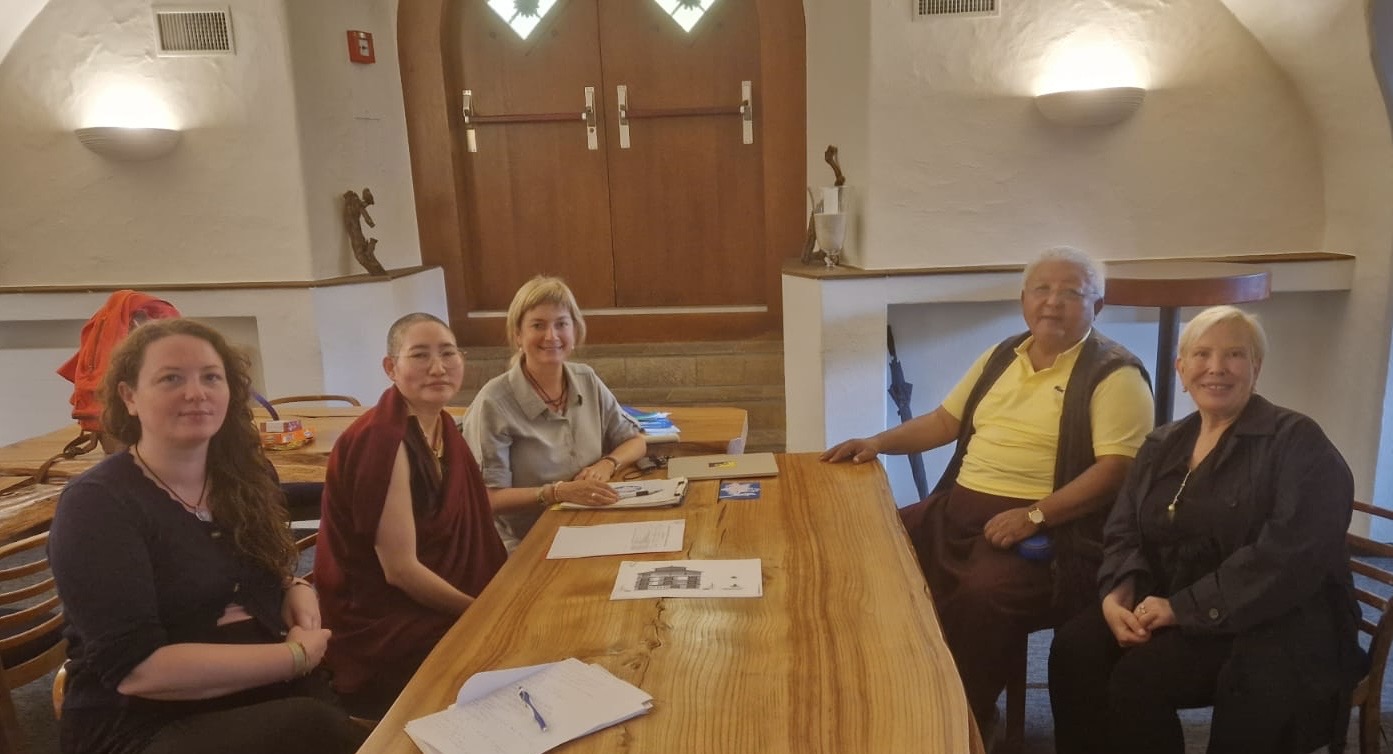 KHCP work meeting with JIGMELA, Ani Tsultrim (Nunnery Rumtek), Fabienne and Pia