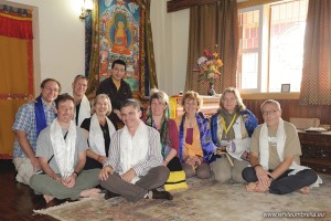 The very first medical team ever during a Kagyu Monlam in Bodhgaya in Dec. 2008 
