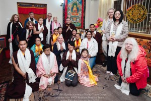 Karmapa and the KHCP Monlam Medical Team 2025